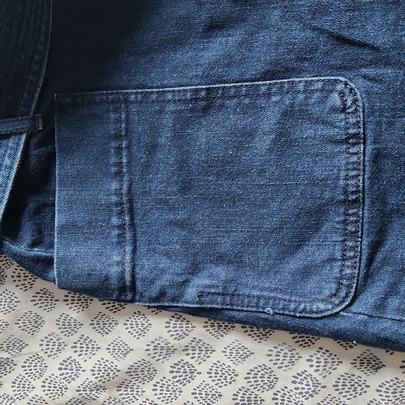 Loft Blue Jean Midi Skirt - Size 4 Petite - Picture 6 of 6